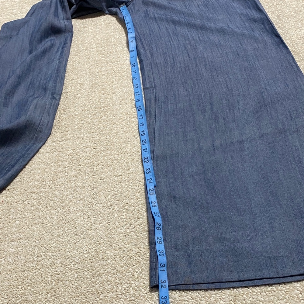 Tommy Bahama Blue Straight Leg Pants Size 10 100% tencel lyosel - Picture 14 of 16